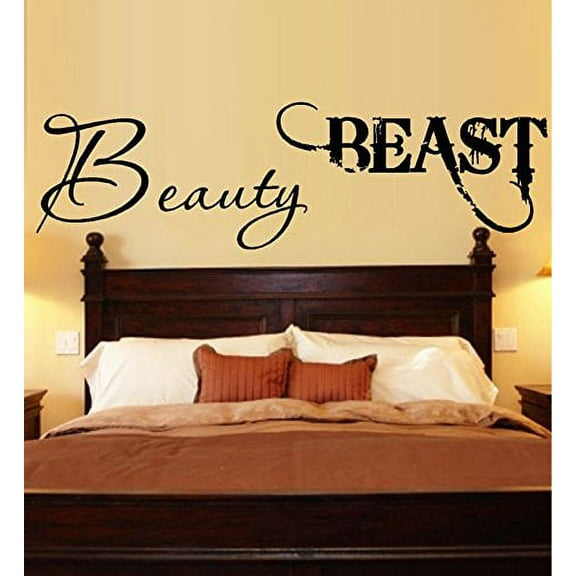 Beauty ~ BEAST ~ WALL DECAL, TWO DECALS ea 13" x 28"