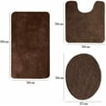 thumbnail image 3 of YouLoveIt 3PCS Bathroom Bath Rug Set Non Slip Soft Bath Rug Set Non-Slip Bathroom Rug Contour Mat and Toilet Seat Lid Cover, 3 of 6