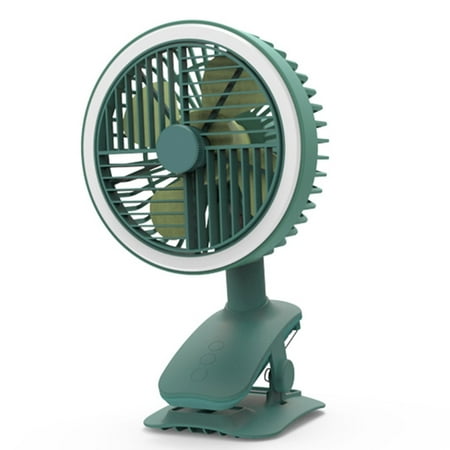 

YEUHTLL USB Clip on Fan Multifunctional Oscillating Fast Air Circulating Desktop Table Fan 3 Speed 360° Rotation for Library Bed