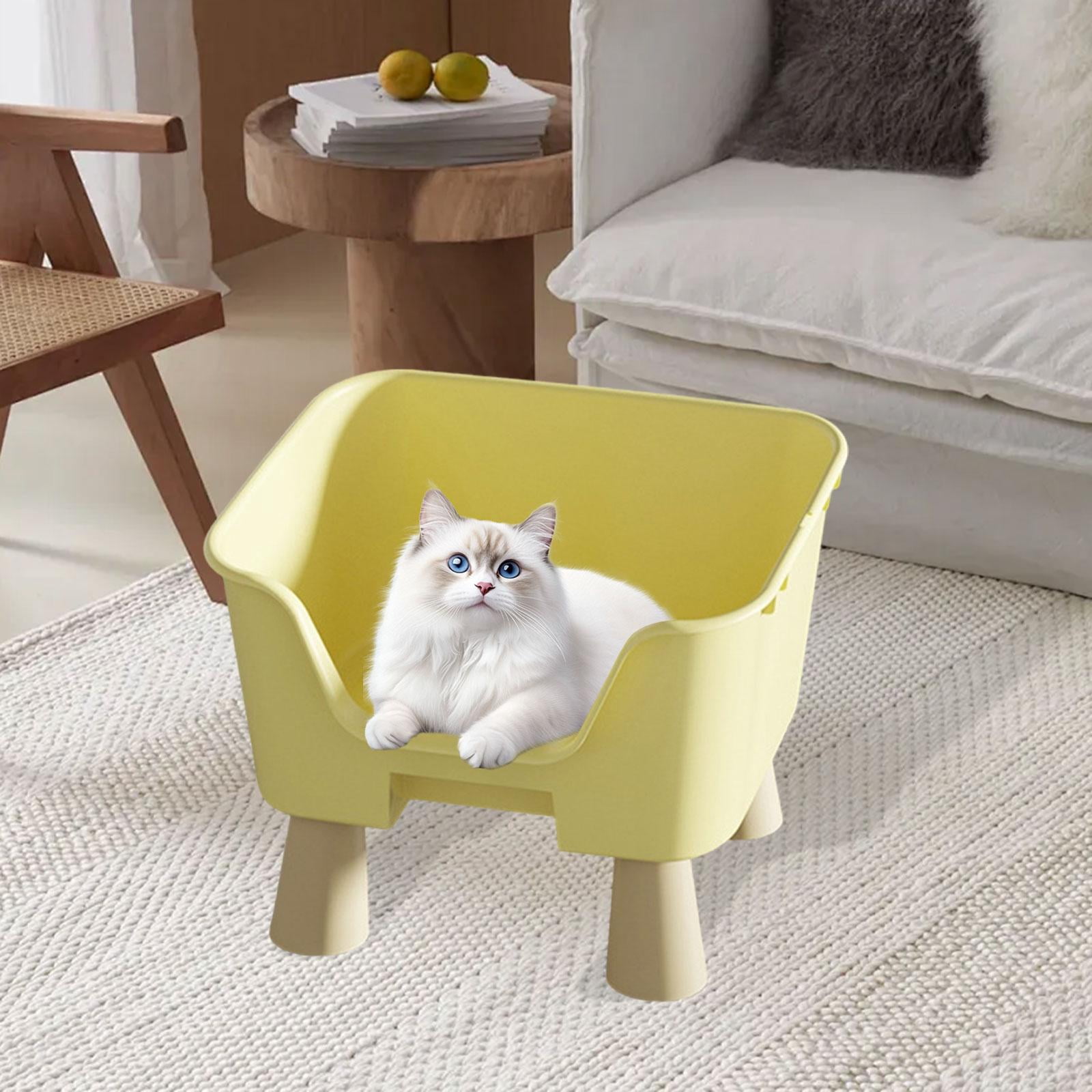 CarpNettore Cat Hammock Bed Elevated Cat Nest Furniture Raised Cat Cot for Kitten Kitty Cats S yellow