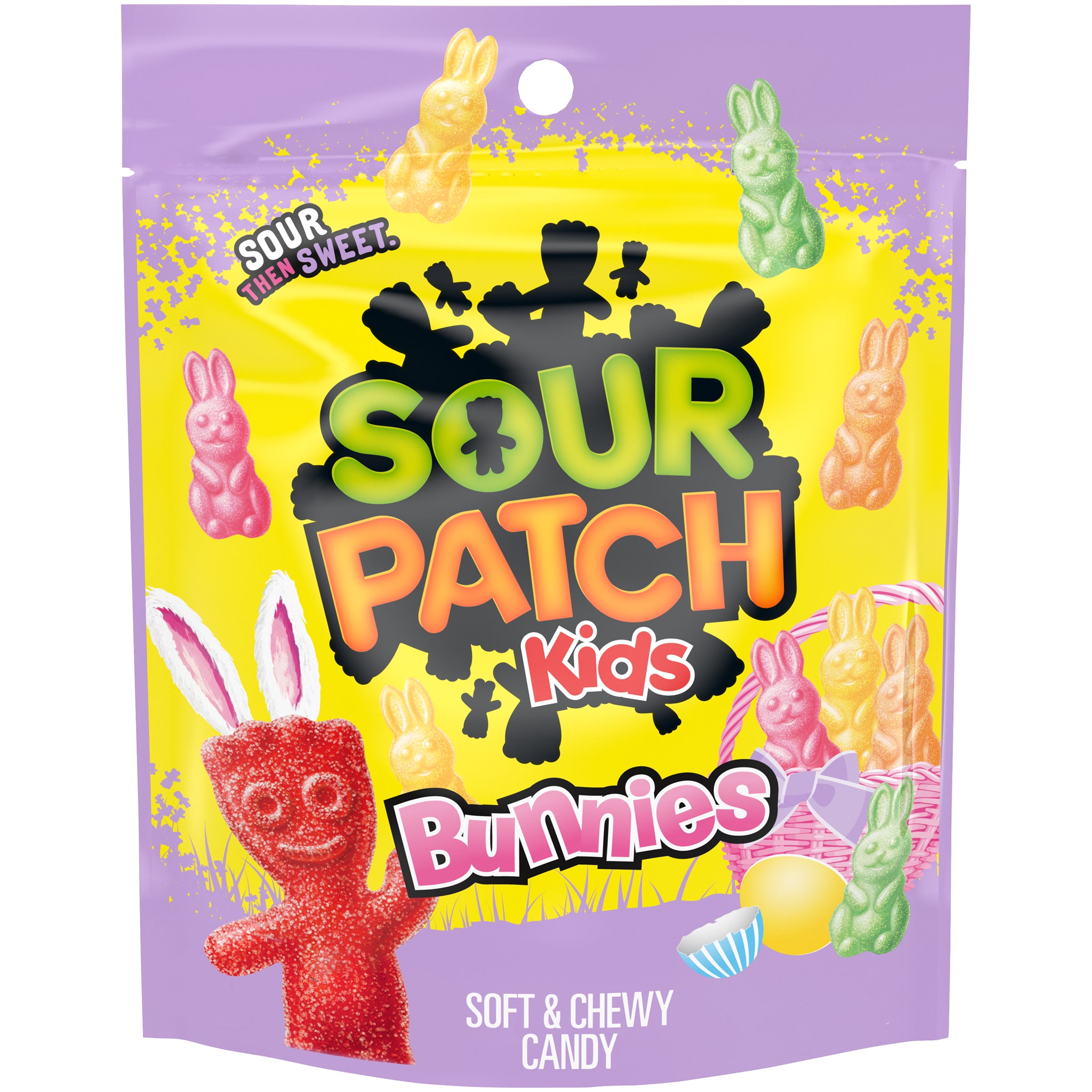 SOUR PATCH KIDS Bunnies Soft and Chewy Easter Candy, 10 oz