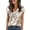 Beige, variant on Satin Shirts for Women Summer Short Sleeve V Neck Floral Print Silk Shirt Dressy Casual Blouse Work T Shirts