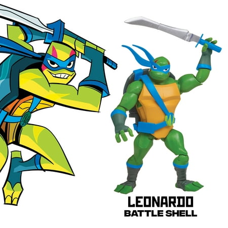Rise of the Teenage Mutant Ninja Turtle Storage Shell Leonardo Action