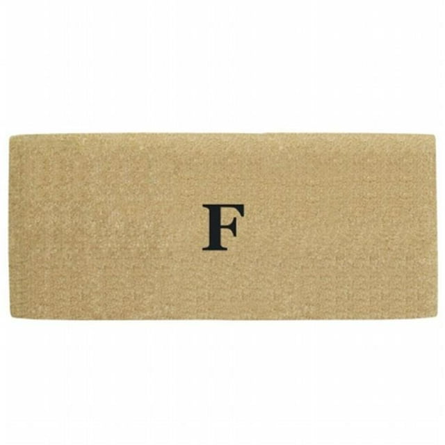 Nedia Home O2176F 36 x 72 in. Heavy Duty No Border Coco Mat Monogrammed F