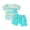 Blue, variant on Musuos Toddler Boys 2 Piece Outfits 6 12 18 24M 3T Tree Print Short Sleeve T-Shirt and Elastic Shorts for Summer Clothes Set