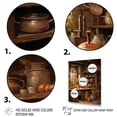 thumbnail image 3 of Designart "Rustic Kitchen Scenes II" Food & Beverage Floater Framed Wall Art Living Room, 3 of 7