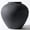 Black Large Round, variant on White Rustic Large Round Vase for Table Centerpieces 11 inches, Earthy Stone Look, Textured, Modern Homes Farmhouse Centerpiece Decor