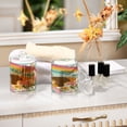 thumbnail image 7 of Clear Storage Jar 2.75x 4.13 Inches One Sizex2 Cotton Swabs Cans Translucent Plasticental Floss Cans Cotton Pads Cans Bathroom Canisters Sleeping Rainbow Cat, 7 of 7