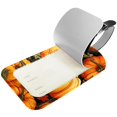 thumbnail image 2 of Square 2Pack PU Leather Thanksgiving Pumpkin Cruise Luggage Tag with Privacy Cover and Name ID Tag for Travel Handbags Backpacks Luggage Tags, 2 of 6