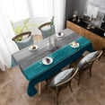thumbnail image 3 of Rectangle Tablecloth 60x102inch Vintage Green Grey Ombre Wrinkle Resistant Washable Polyester Table Cloth Oil Proof Dining Table Cover Decorative for Parties/Wedding/Outdoor Farmhouse Wooden Country, 3 of 6