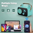 thumbnail image 4 of FanFun Mini Karaoke Machine for Kids, 15 Animation Modes, Connect with Bluetooth, Kids Toy, Birthday Gift for Girls Boys, Green, 4 of 9