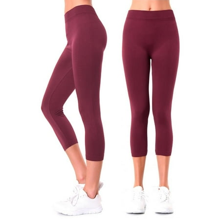 Women Leggings Seamless Plus One Size Footless Stretchy Yoga Pants Capri Jegging