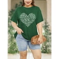 thumbnail image 5 of XCHQRTI Kindness Womens Shirt Plus Size Graphic Tees Short Sleeve Summer Casual T Shirt, 5 of 7