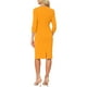 thumbnail image 3 of INSPIRE CHIC Vestido Vintage para Mujeres de Manga 3/4 Vestidos Sheath para Trabajar L Amarillo Brillante, 3 of 6
