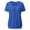 Blue, variant on ZKCCNUK Plus Size Tops for Women Fashion Ruched Round Neck Blouse Tees for Solid Color Loose Short Sleeve Tops Summer Classic T-Shirt