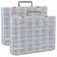 thumbnail image 1 of Paquete de 2 cajas organizadoras de plástico transparente de 48 rejillas grandes, 1 of 8
