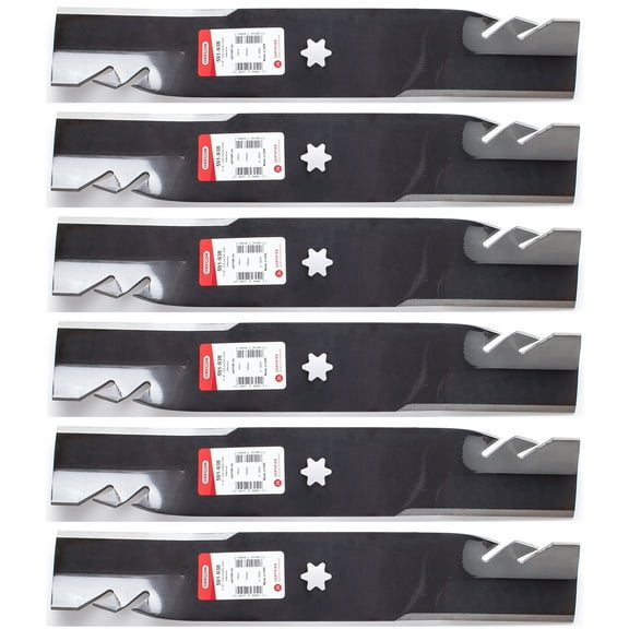 6PK Oregon 591-938 G5 Gator Blades for 50" Cub Cadet GT1500, LT1000, SLT1500