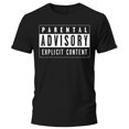 thumbnail image 1 of Playera Negra Manga Corta Chica Parental Advisory, 1 of 5
