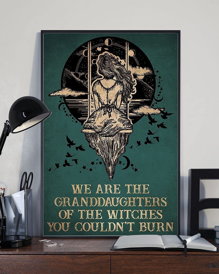 We Are The Granddaughters Of The Witches You Couldn't Burn, Behind The Witch  Poster, Gift Ideas, Wall Art Hanging Funny Metal Tin Sign Wall Decor Man  Cave Bar Retro Metal Vintage Tin