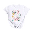 thumbnail image 2 of BVOFAR Womens Happy Easter Shirts 2025 Bunny Rabbit Graphic T-Shirts Trendy Round Neck Tunics Funny Eggs Print Tops Casual Short Sleeve Tees, 2 of 5