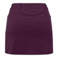 thumbnail image 4 of Lcziwo Skirts for Women Trendy Casual Summer 2025 Skorts Lightweight Stretchy Solid Color Skirts Athletic Workout Yoga Running Tennis Skorts Purple,XXXL, 4 of 4