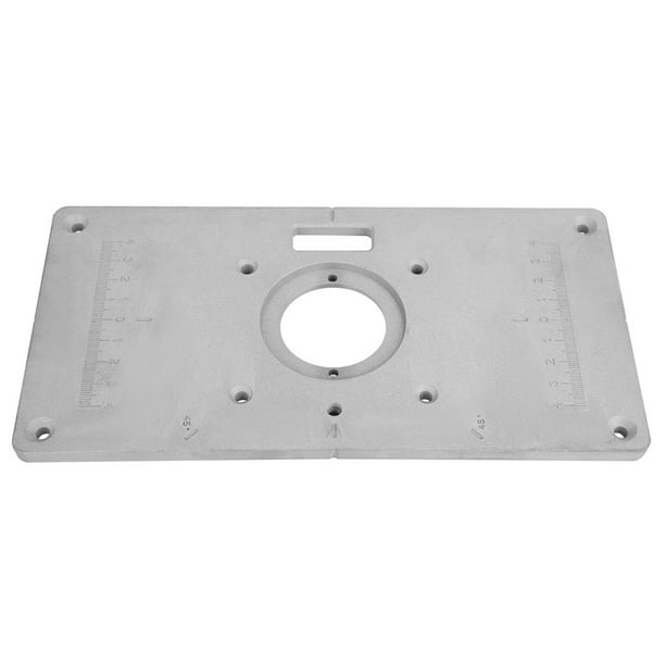 Placa De Inserción Para Carpintería, Placa De Inserción De Mesa De Enrutador De 235 Mm X 120 Mm X 8 Mm, Duradera Para Accesorios De Sierra De Mesa Para Taladrar E Instalar ANGGREK 12345678