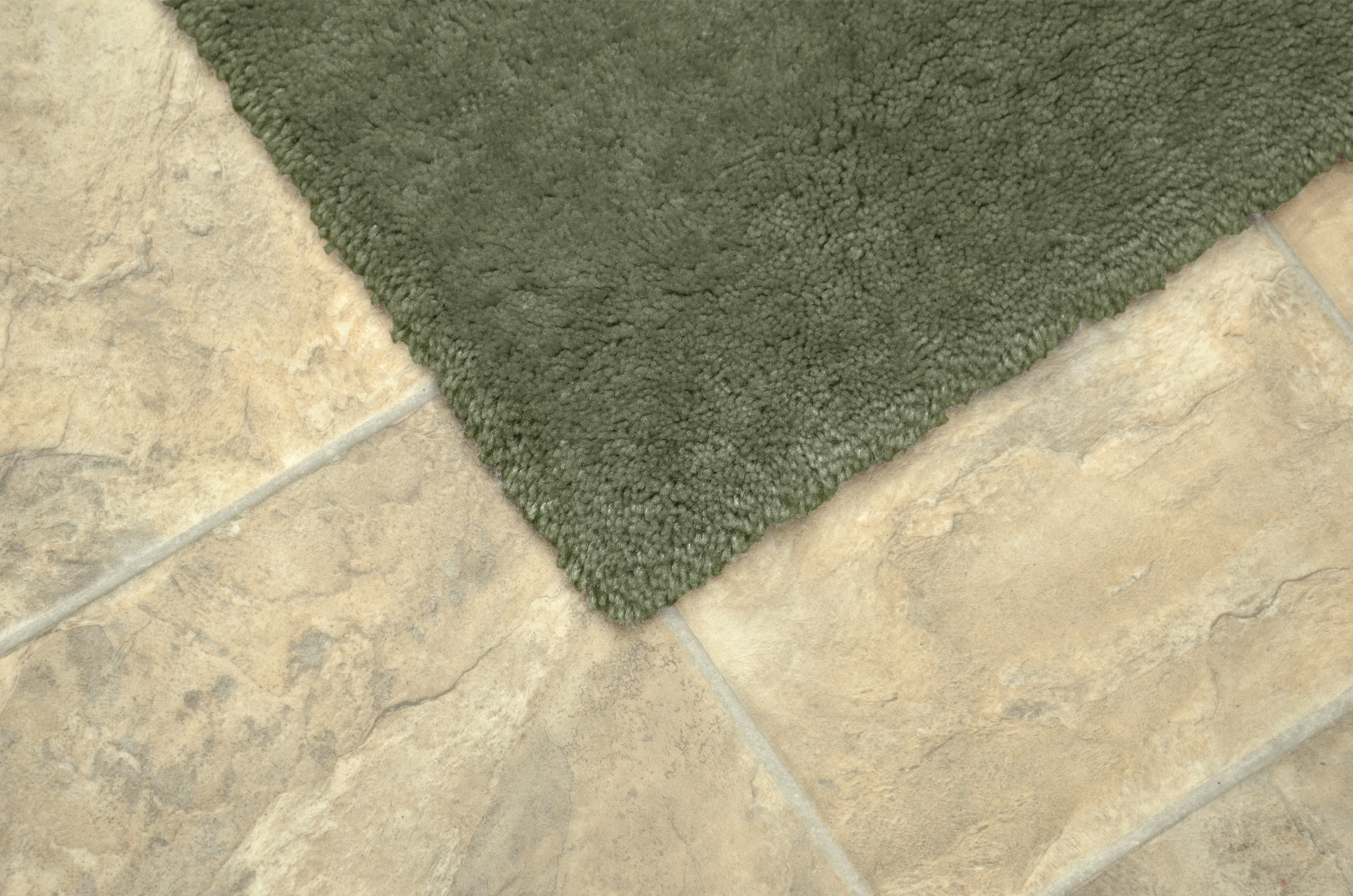 Garland Rug Room Size Washable Nylon Deep Fern Bathroom Carpet, 5' x 8'