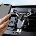 thumbnail image 4 of Cellphone Bracket Double Triangle Fixation Multifunctional Gravity Car Air Vent Phone Stand for Auto, 4 of 12