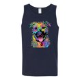 thumbnail image 2 of Don't Judge My Pitbull I Won't Judge Your Kids Funny Dog Lover Mens Graphic Tank Top, Navy, 2XL, 2 of 3