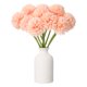 thumbnail image 1 of Uxcell 10 piezas de flores de bola de crisantemo artificial, ramo de flores de crisantemo falso de seda para decoración de hogar, jardín, boda y fiesta, naranja degradado, 1 of 7