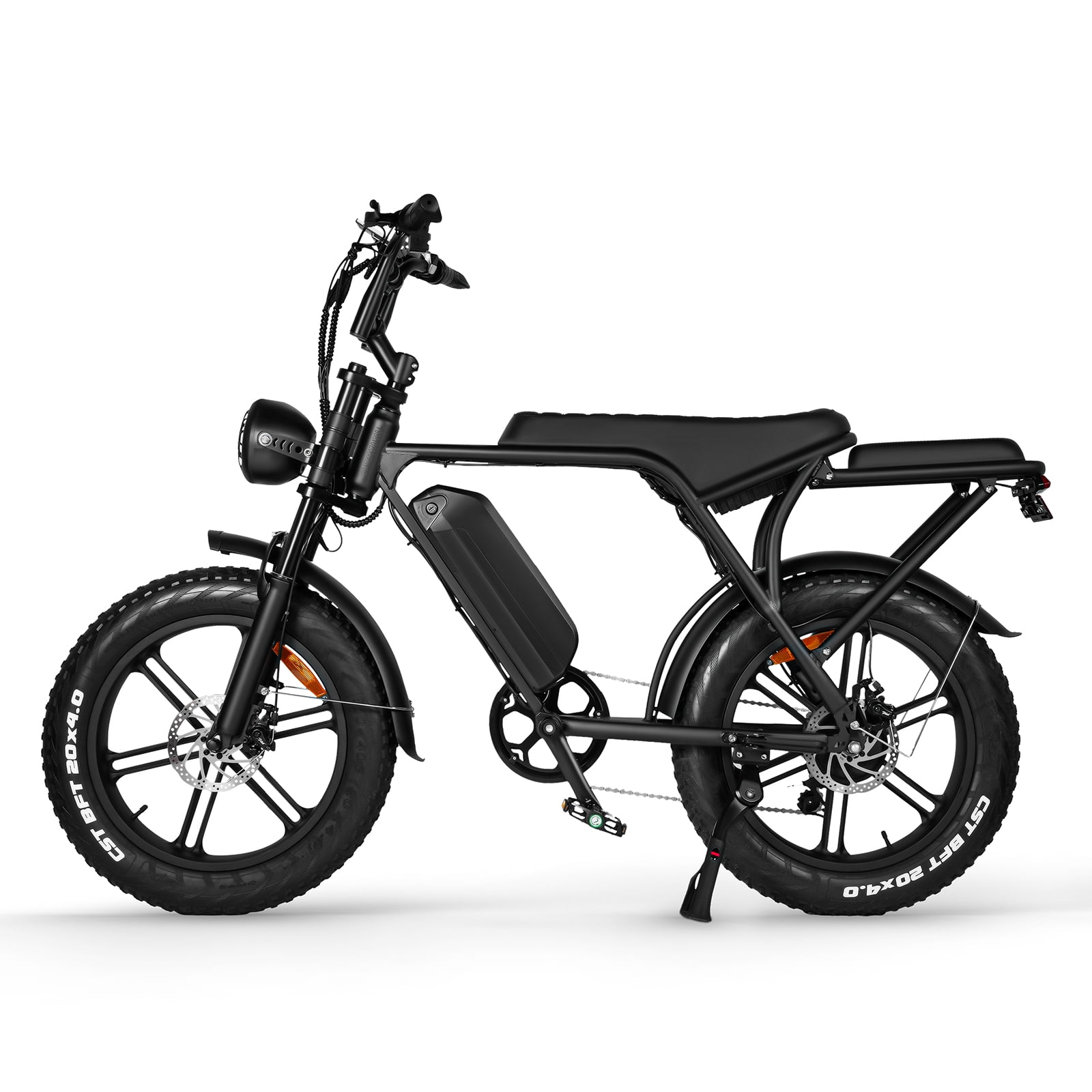 OUXI Electric Bike Adults, 20" x 4.0 Fat Tire Ebike with 48V 15Ah Battery, Peak 1000W Electric Bicycles, 31MPH Electric Mountain Bike, Shi-mano 7 Speed, Ebike for Adults UL2849