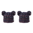 thumbnail image 3 of Minnieouse Gorro y esponjoso con bolas de pompones, tocado a la moda, gorros de buena retención de calor, hermoso regalo para niños, naranja, Type2 NO2 Minnieouse CBP255441, 3 of 5