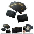thumbnail image 4 of BUYISI Playing Cards Plastic Poker Black Black Gold Black Rose Playing Card Easy To Operate Exquisite Design For Playing, 4 of 4