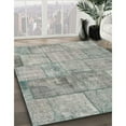 thumbnail image 2 of Ahgly Company Indoor Square Contemporary Sage Green Patchwork Area Rugs, 6' Square, 2 of 6
