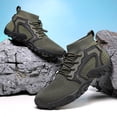 thumbnail image 4 of Barefoot Shoes Men Women Knit High Top Sneakers Breathable Antislip Outdoor Athletic Hiking Shoes Green Size 11.5, 4 of 7