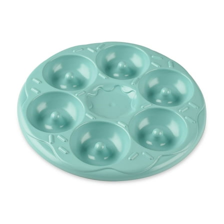 Nordic Ware Microwave Mini Donut Pan, Blue, 9.38" W x 8.0" L x 0.88" H