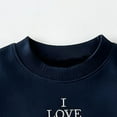thumbnail image 4 of hengsof Children's Fall Winter Outfits Love Embroidery Long Sleeve Crewneck Sweatshirts Pants, 4 of 5