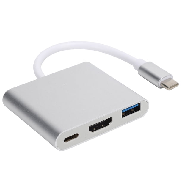 Adaptador usb c 3 en 1 adaptador usb c convertidor usb c puerto usb c adaptador usb c interfaz multimedia de alta definición adaptador USB C 31 3 en 1 Hub Converter Dock de alta ANGGREK Otros