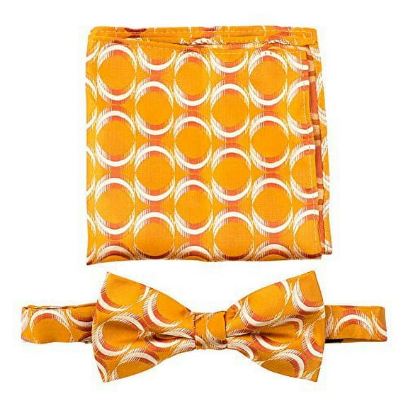 Scott Allan Collection Adjustable Pre-Tied Bow Tie Set | Orange Bowties