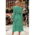thumbnail image 3 of Vestido Largo Maxi Bohemio Floral PRETTYGARDEN con Cuello en V y Mangas Largas, 3 of 5