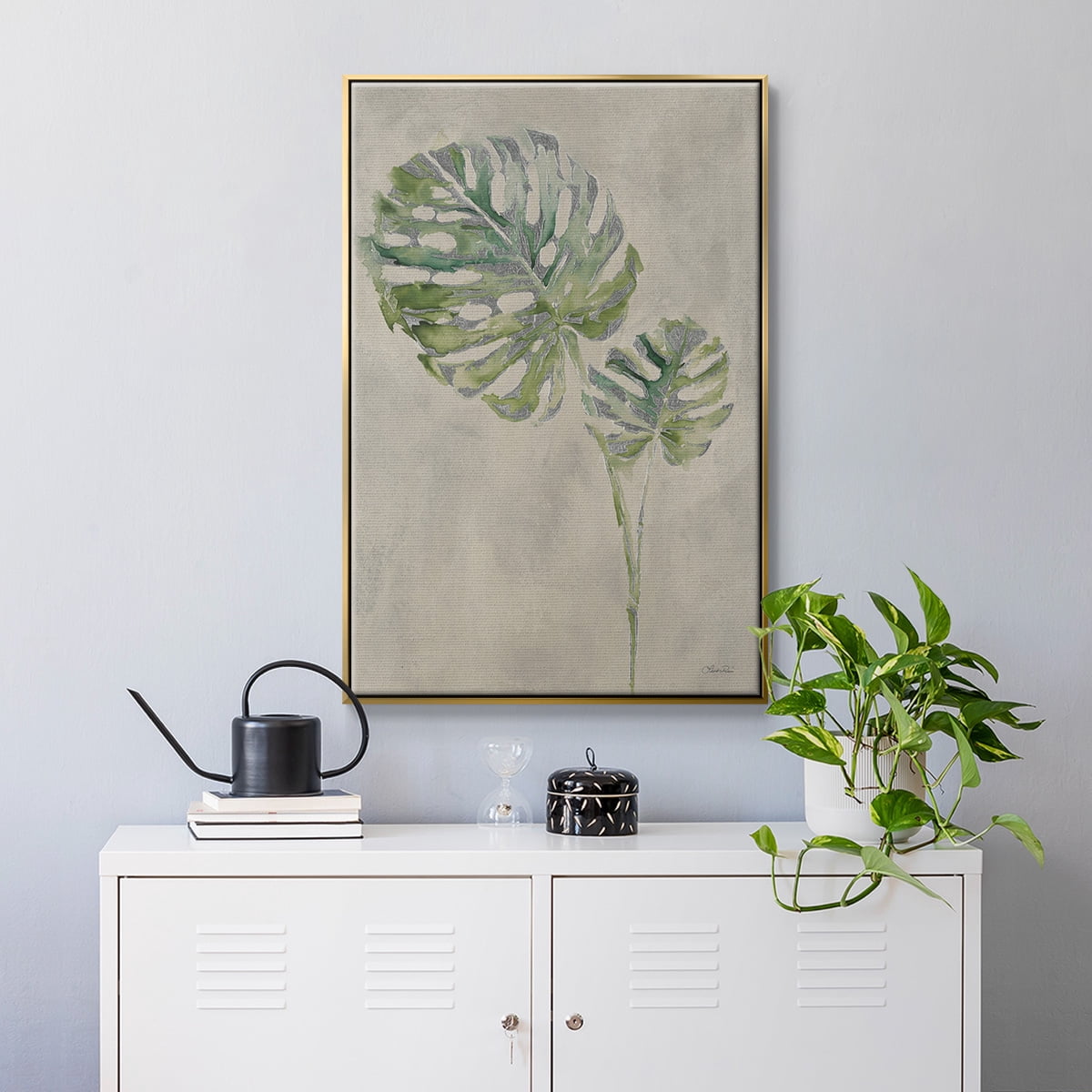 Fresh Unfolds III Framed Premium Gallery Wrapped Canvas - Ready to Hang - 25 x 37 - Gold Floating Frame