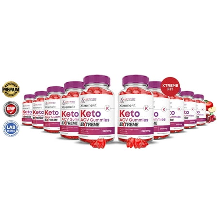 (10 Pack) Xtreme Fit Keto Extreme ACV Gummies 2000mg Dietary Supplement 600 Gummys