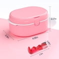 thumbnail image 2 of Mistayd Denture Bath Box And Denture Brush Denture&Retainer Set. Denture Case with Mirror (White), 2 of 5