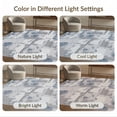 thumbnail image 7 of ODIKA 6'x9' Grey Blue Abstract Design Washable Area Rug Modern Geometric Pattern with Feature Easy Care, Non-Shedding, for Queen Size Bedroom Under Bed Master Suite, 7 of 7