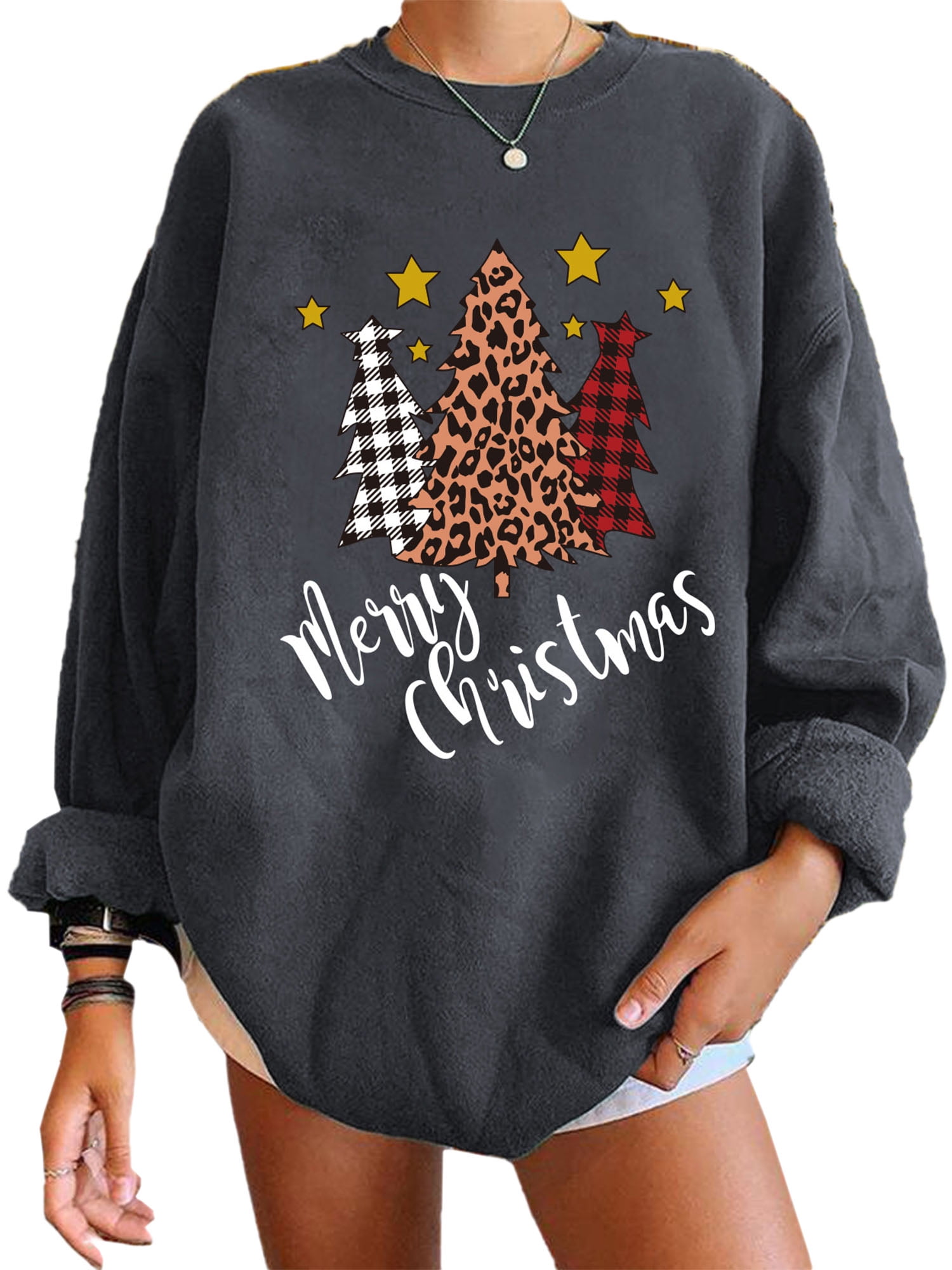 Brilliant sun Lovers Long Sleeve Hooded Sweatshirt Christmas Coloured Lights Print Tops Brilliant sun Lovers Long Sleeve Hooded Sweatshirt Christmas Coloured Lights Print Tops