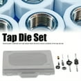thumbnail image 1 of HLONK [Portable Tap and Die Set Kit] Tap and Die Set  45pcs Tap Die Rethreading Tool Kit External Internal Threads Cutting Threading Tapping Kit with Portable Carrying Case for Garage and, 1 of 7
