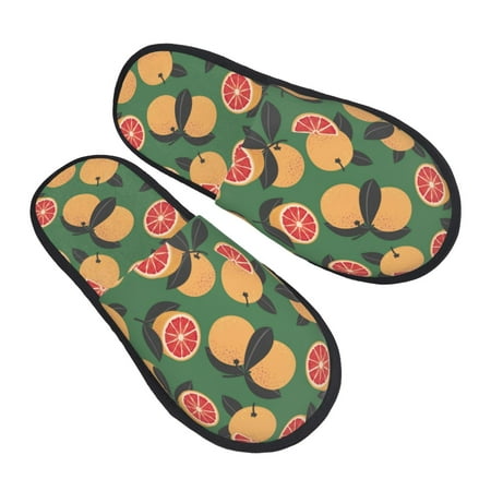 

House Slippers for Women Men - Red Orange Soft House Shoes Fuzzy Slippers Lightweight Slip-On Cozy House Slippers for Woman Indoor Outdoor
