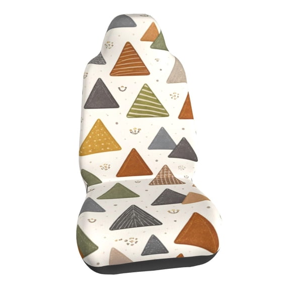 Geometric Triangle Car Seat Covers Stretch Car Seat Protectors Universal Fit