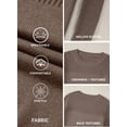 thumbnail image 3 of DOKOTOO Womens Sweaters Classic Crewneck Knit Sweater Loose Fit with Hollow Out Sleeves for Winter Layering​, 3 of 9