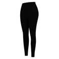 thumbnail image 5 of Women's High Waisted Yoga Pants with Pockets – Tummy Control Leggings for Running, Gym, Fitness & Casual Wear, Stretchy Workout Tights(Black,10), 5 of 8